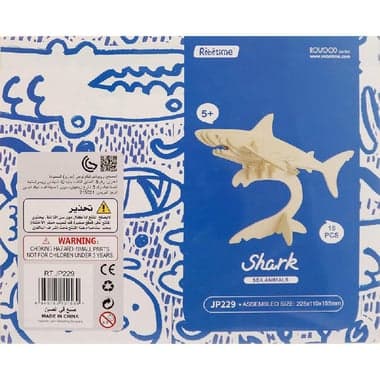 Robotime ROWOOD Series Sea Animals - Shark 3D Puzzle
18 Pieces, 5 Years and Above