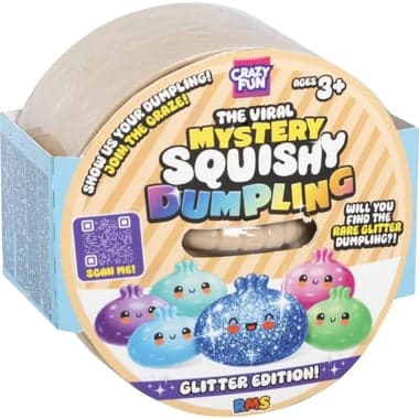 CRAZY FUN Mystery Dumpling: Mystery Glitter Fidget Toy