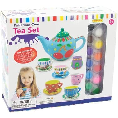 Champion Paint Your Own Tea Set Arts and Crafts Learning Activity Set