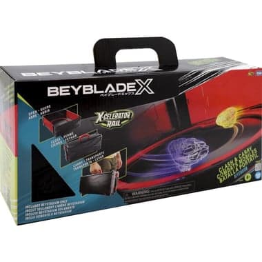 Hasbro Beyblade X X-celerator Rail: Beystadium Clash & Carry Spinning-Top Toy