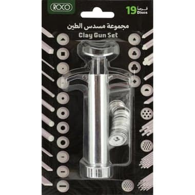 Roco Clay Extruder with 19 Discs Clay Tool