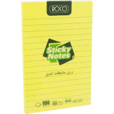 روكو ورق لاصق للملاحظات بسطور