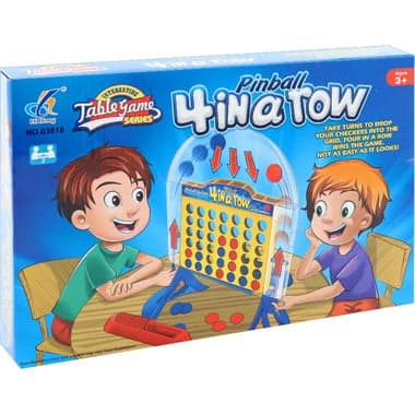 Interesting Series Table Game: Pinball 4-in-a-Row Strategy Game