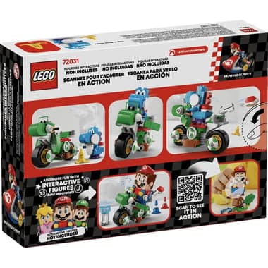 LEGO Super Mario World Mario Kart - Yoshi Bike Interlocking Bricks Figure