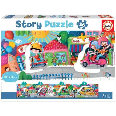 Educa Story Puzzle City Vehicles Picture Puzzle