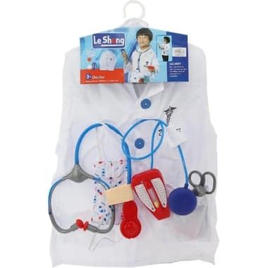 Le Sheng Doctor - Fits Most Children 3-7 Years Age Role Play Costume
