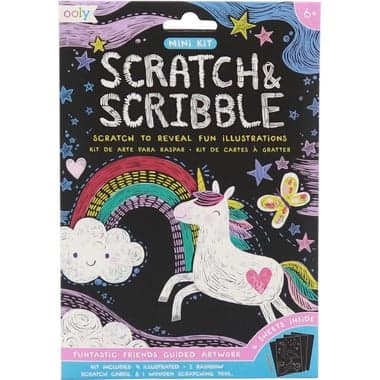 OOLY Scratch & Scribble Funtastic Friends Guided Artwork